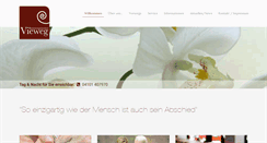 Desktop Screenshot of bestattungsinstitut-vieweg.de