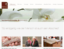 Tablet Screenshot of bestattungsinstitut-vieweg.de